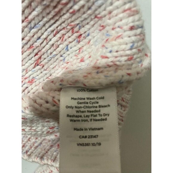 Talbots Women’s Large Cable Knit Crewneck Sweater Pink Speckled Textured - Picture 6 of 9